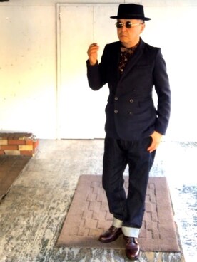 「ルード」｜「アイテム（その他）」を使った、でゑさん（メンズ・175cm）の冬コーディネート