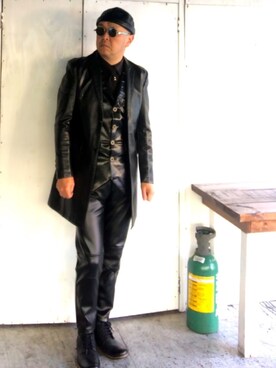 「パンク」｜「アイテム（その他）」を使った、でゑさん（メンズ・175cm）の冬コーディネート