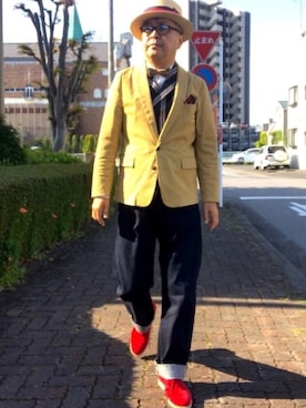 「蝶タイ」｜でゑさん（メンズ・175cm）の春コーディネート