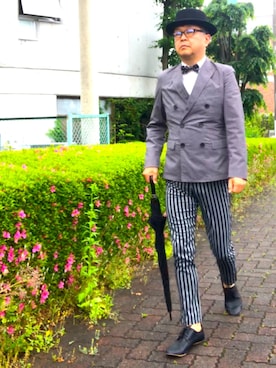 「蝶タイ」｜でゑさん（メンズ・175cm）の春コーディネート