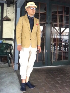 「蝶タイ」｜でゑさん（メンズ・175cm）の夏コーディネート