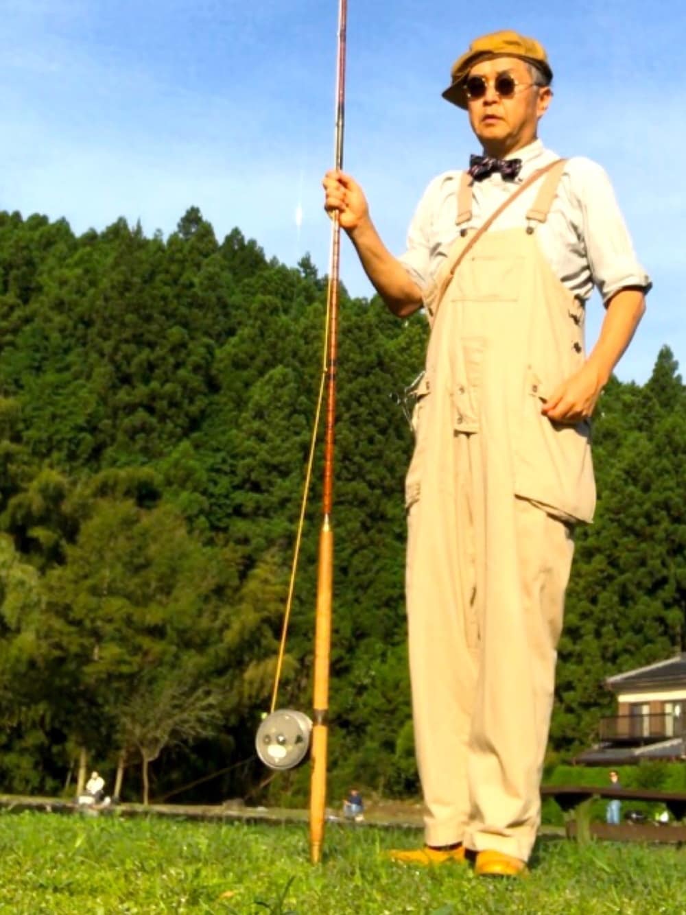 「トラッド、釣り、オーバーオール、ブーツ、キャスケット」｜「上永野フィッシングリゾートにてのアイテム（その他、その他）」を使った、でゑさん（メンズ・175cm）の秋コーディネートの1枚目の写真