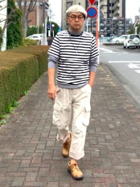 「マリンコーデ」｜「アイテム（その他）」を使った、でゑさん（メンズ・175cm）の春コーディネート