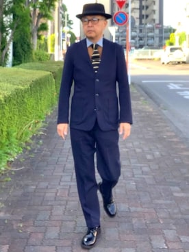 「ニットタイ」｜「アイテム（その他）」を使った、でゑさん（メンズ・175cm）の春コーディネート