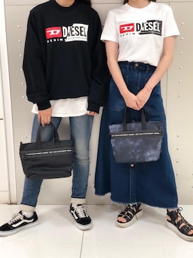 「DIESEL（ディーゼル）のアイテム（スカート）」を使った、PALUさん（レディース・157cm）の夏コーディネート