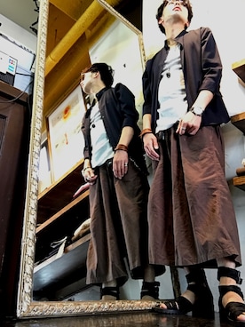 「NO ID.（ノーアイディ）のアイテム（アクセサリー）」を使った、YUSUKEさん（メンズ・182cm）の秋コーディネート
