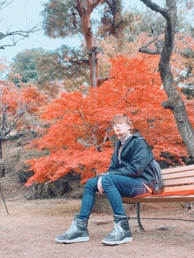 「アイテム（ブルゾン）」を使った、YUSUKEさん（メンズ・182cm・30代）の秋コーディネート