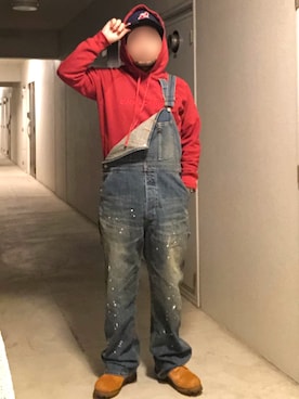 「HEAD PORTER PLUS（ヘッドポータープラス）のアイテム」を使った、モンモンさん（メンズ・170cm）の冬コーディネート