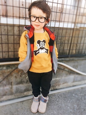 haruhisa（⁘‿̑̈⁘）さん（キッズ・90cm）の冬コーディネート