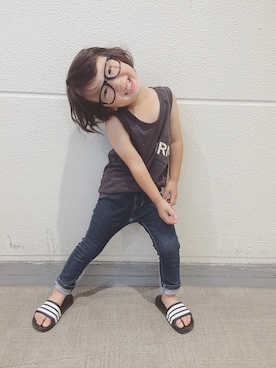 haruhisa（⁘‿̑̈⁘）さん（キッズ・100cm）の夏コーディネート