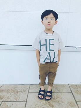 haruhisa（⁘‿̑̈⁘）さん（キッズ・100cm）の夏コーディネート