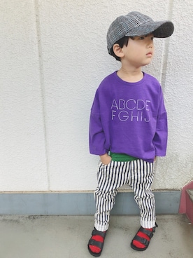 haruhisa（⁘‿̑̈⁘）さん（キッズ・100cm）の秋コーディネート