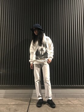 「HUF（ハフ）のアイテム（シューズ）」を使った、kenichi iwasakiさん（メンズ・181cm）の冬コーディネート