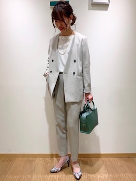 西村（nishimura）さん（レディース・163cm）の冬コーディネート