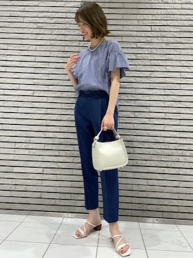 「ベーシック/トラッド」｜西村（nishimura）さん（レディース・163cm）の夏コーディネート