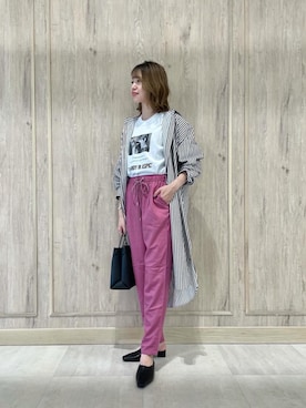 西村（nishimura）さん（レディース・163cm）の夏コーディネート