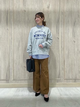 西村（nishimura）さん（レディース・163cm）の秋コーディネート