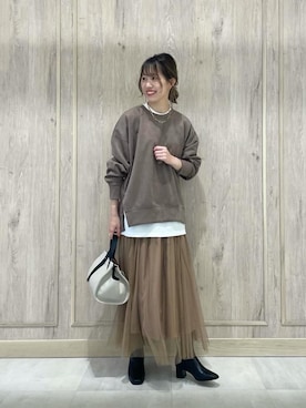 西村（nishimura）さん（レディース・163cm）の秋コーディネート