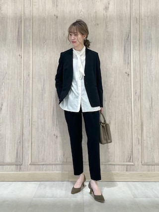 グリーンレーベルリラクシング　スフレットジャケット　テーパードパンツ　ネイビー green label relaxing（グリーンレーベルリラクシング）の