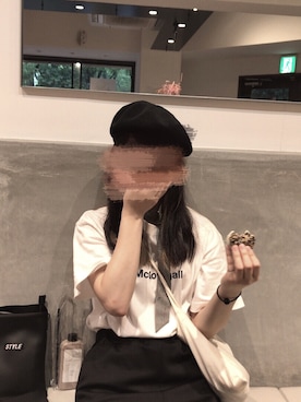 「COLONY 2139（コロニートゥーワンスリーナイン）のアイテム（ハンチング/ベレー帽）」を使った、マ ナさん（レディース・156cm）の夏コーディネート