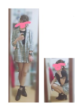 「archives（アルシーヴ）のアイテム（ジャケット/アウター）」を使った、Kana＊°さん（レディース・160cm）の春コーディネート