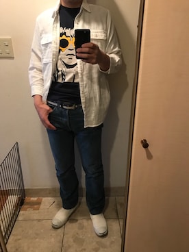 ニャンコパパさん(メンズ・171cm)の春コーディネート