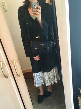 「H&M（エイチ・アンド・エム）のアイテム（ワンピース/ドレス）」を使った、ちぇるさん（レディース・160cm）の春コーディネート