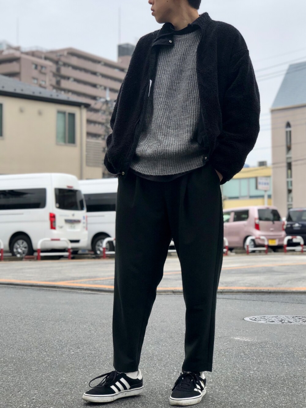 Ucla リバーシブルボアブルゾン UCLA REVERSIBLE BOA BLOUSON