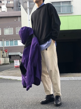 「niko and...（ニコアンド）のアイテム（マウンテンパーカー）」を使った、ひさん（メンズ・175cm）の春コーディネート