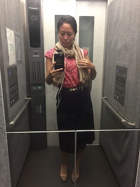 「Rue de B（リューデベー）のアイテム」を使った、kymさん（レディース・162cm）の夏コーディネート