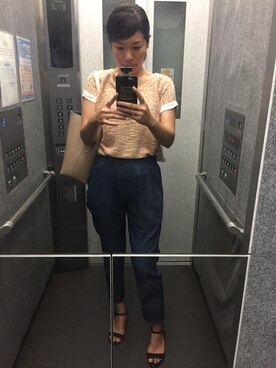 「Collage（コラージュ）のアイテム」を使った、kymさん（レディース・162cm）の夏コーディネート