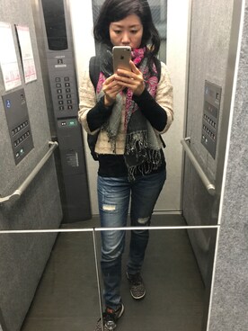 「Collage（コラージュ）のアイテム」を使った、kymさん（レディース・162cm）の秋コーディネート