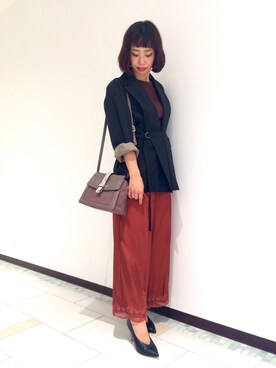 「interstaple」｜SATOKO MURAIさん（レディース・163cm）の秋コーディネート