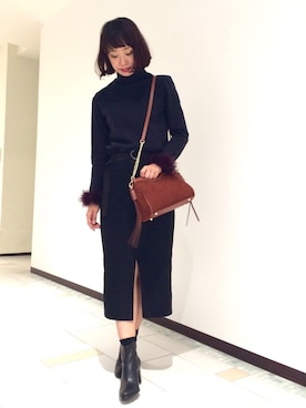 「interstaple」｜SATOKO MURAIさん（レディース・163cm）の冬コーディネート