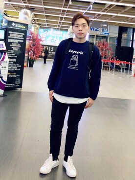 「Step Korea（Step Korea）のアイテム」を使った、Michael Weiさん（メンズ・175cm）の冬コーディネート