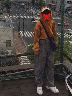 「NIKE(ナイキ)のアイテム(ショルダーバッグ)」を使った、みち🌙さん(レディース・150cm)の秋コーディネート