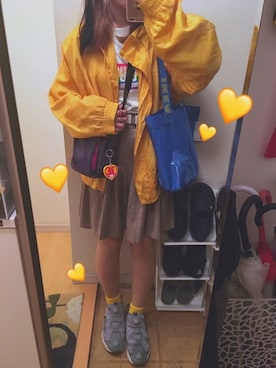 「NIKE(ナイキ)のアイテム(ショルダーバッグ)」を使った、みち🌙さん(レディース・150cm)の秋コーディネート