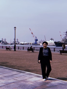 「note et silence （ノートエシロンス）のアイテム（ハンチング/ベレー帽）」を使った、NATSUKI さん（レディース・159cm）の春コーディネート