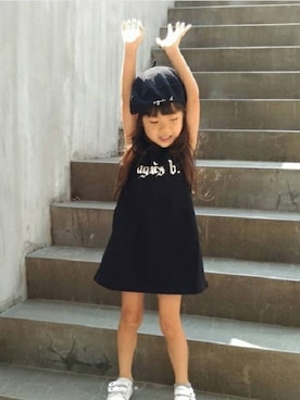 「アイテム（ワンピース/ドレス）」を使った、agnès b. Enfant店長さん（キッズ・105cm）の夏コーディネート
