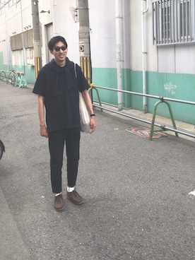 「SCYE BASICS（サイベーシックス）のアイテム（デニムパンツ）」を使った、_ha8t0さん（メンズ・179cm）の春コーディネート