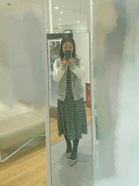 「Etam（エタム）のアイテム（ジャケット/アウター）」を使った、haruさん（レディース・154cm）の冬コーディネート