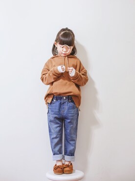「アイテム（その他シューズ）」を使った、Deng 👑さん（キッズ・110cm）の春コーディネート