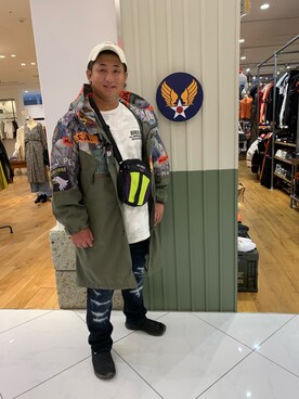 「AVIREX（アヴィレックス）のアイテム（ダウンジャケット/コート）」を使った、🐉𝔑𝔞𝔬𝔱𝔬🐍さん（メンズ・167cm）の秋コーディネート