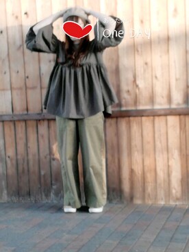 「やっぱりストリートが好き」｜「アイテム（ハンチング/ベレー帽）」を使った、5856dadatさん（レディース・155cm）の秋コーディネート