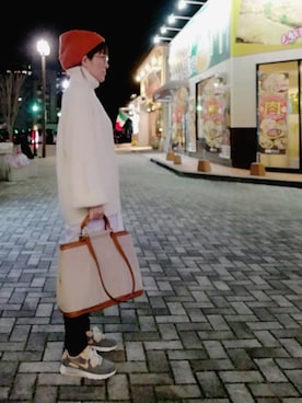 「ADPOSION（アドポーション）のアイテム（帽子）」を使った、5856dadatさん（レディース・155cm）の冬コーディネート