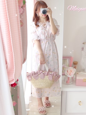「axes femme（アクシーズファム）のアイテム（トートバッグ）」を使った、美月 ♡⃜ 𝑚𝑒𝑖𝑦𝑢𝑒さん（レディース・150cm）の夏コーディネート