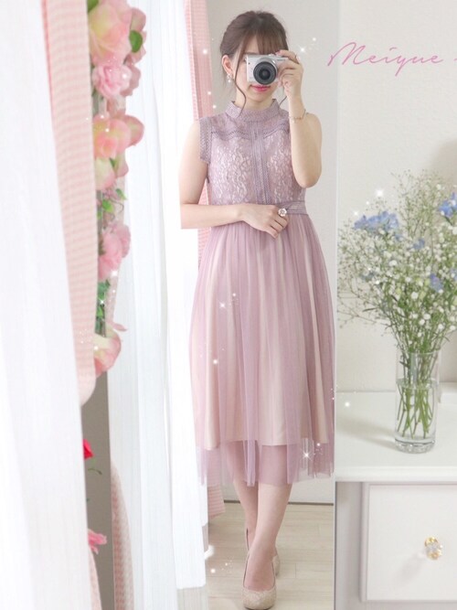 美月 𝑚𝑒𝑖𝑦𝑢𝑒 Lilou De Chouchouのドレスを使ったコーディネート Wear