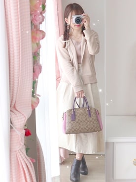 「le reve vaniller（ル レーヴ ヴァニレ）のアイテム」を使った、美月 ♡⃜ 𝑚𝑒𝑖𝑦𝑢𝑒さん（レディース・150cm）の秋コーディネート