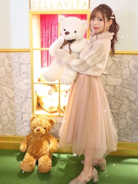 「le reve vaniller（ル レーヴ ヴァニレ）のアイテム」を使った、美月 ♡⃜ 𝑚𝑒𝑖𝑦𝑢𝑒さん（レディース・150cm）の冬コーディネート
