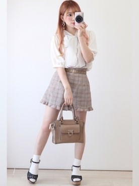 「アプレジュール」｜「アイテム（アクセサリー）」を使った、美月 ♡⃜ 𝑚𝑒𝑖𝑦𝑢𝑒さん（レディース・150cm）の夏コーディネート